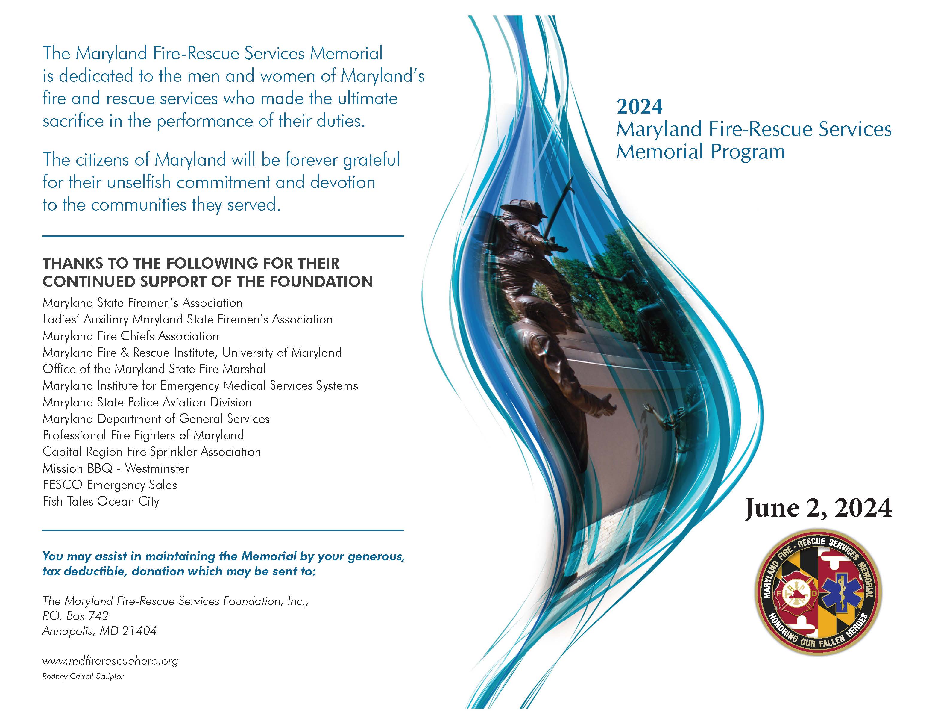 2024 Memorial Ceremony Program Page 1